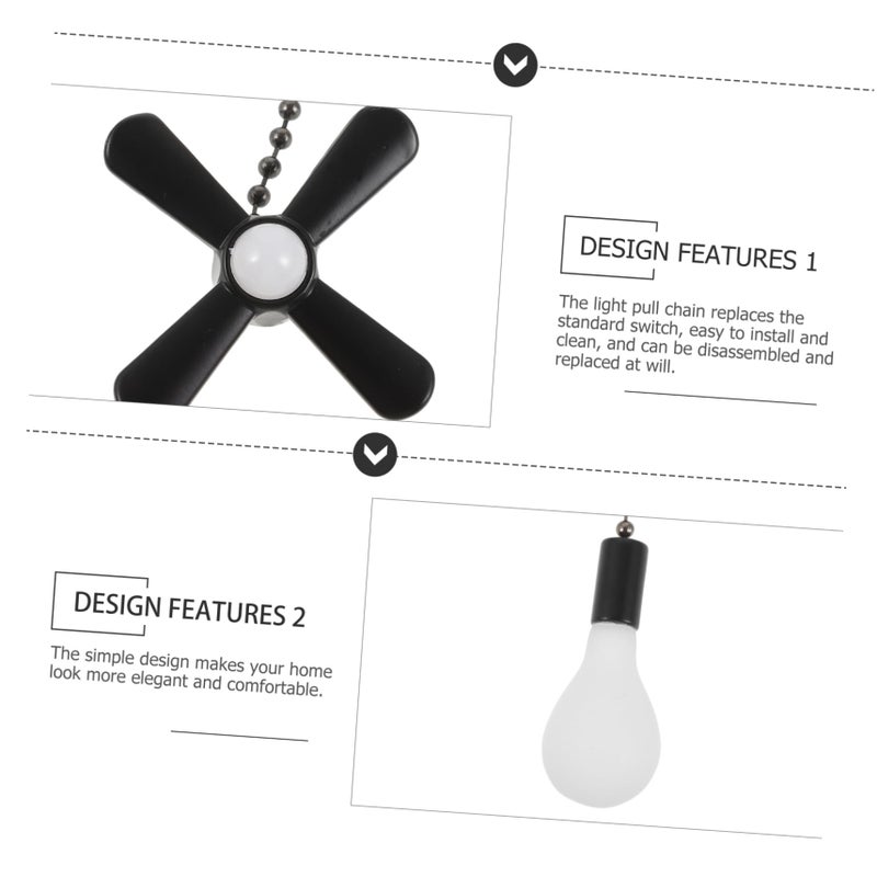 Stainless Steel Pull Chain For Ceiling Fan Glass Pendant Light Fixture Home Decor - Image 3