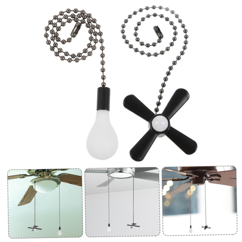 Stainless Steel Pull Chain For Ceiling Fan Glass Pendant Light Fixture Home Decor - Image 5