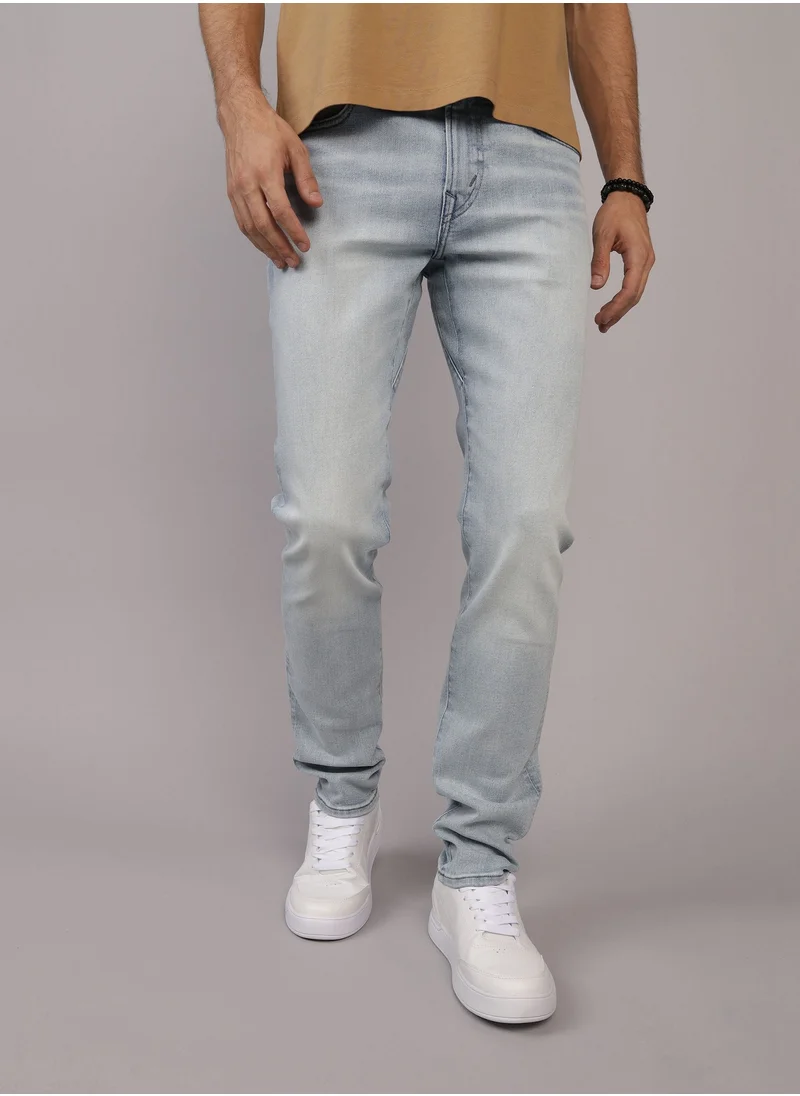 American Eagle Airflex+ Mid Wash Skinny Fit Jeans