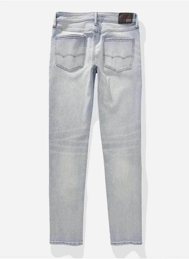 American Eagle Airflex+ Mid Wash Skinny Fit Jeans