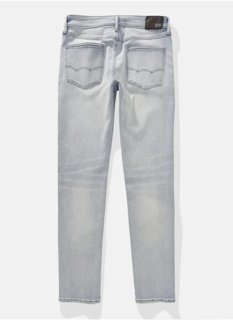 American Eagle Airflex+ Mid Wash Skinny Fit Jeans