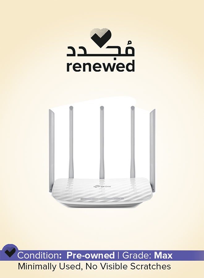 TP-LINK Renewed - Archer C60 Wi-Fi Router Wireless Dual Band AC1350 white - Image 1