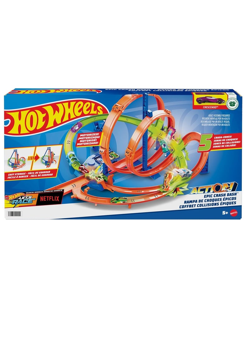 Track Set with 5 Crash Zones, Motorized Booster and 1 Hot Wheels Car - pzsku/Z3A8FDF895D4F2E921ACFZ/45/_/1730637868/3d7c7a07-aa74-4d32-944f-7c9752f5d86f