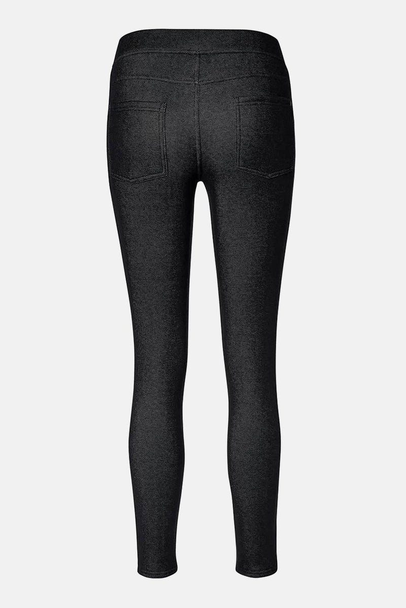 Tchibo Women Pull On Solid Leggings, Black - Image 2