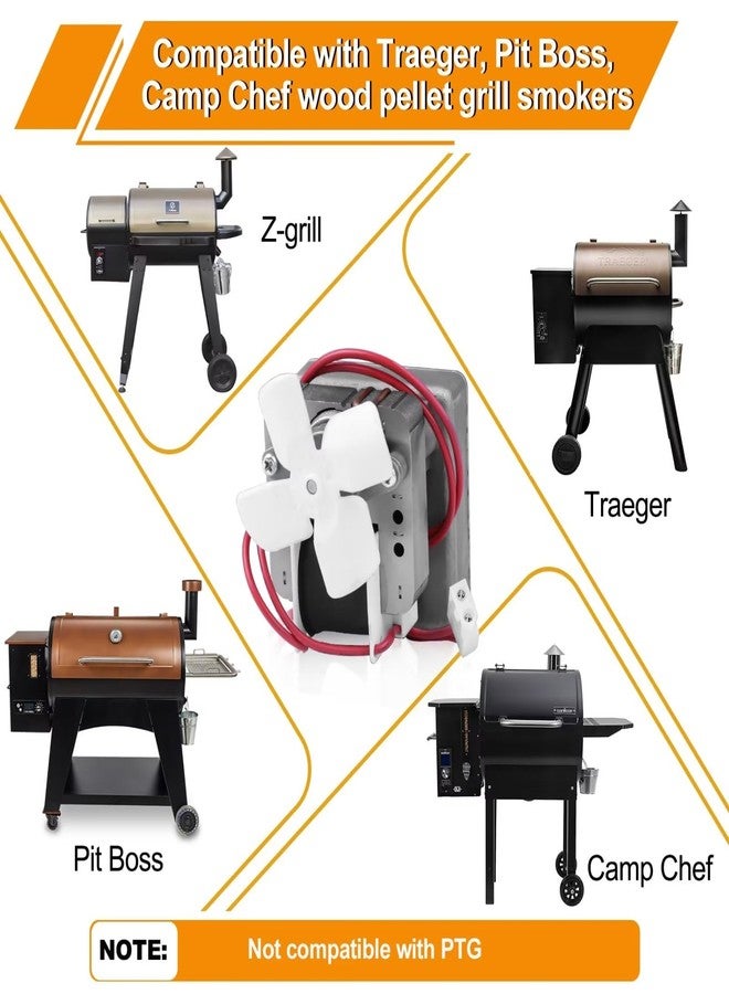 COMVIEE Upgraded 2.0RPM Auger Motor Replacement Parts Compatible with Traeger, Pit Boss, Camp Chef Wood Pellet Grills Smokers, AC120V 60Hz 2 Pole Universal Feeding Gear - Image 5