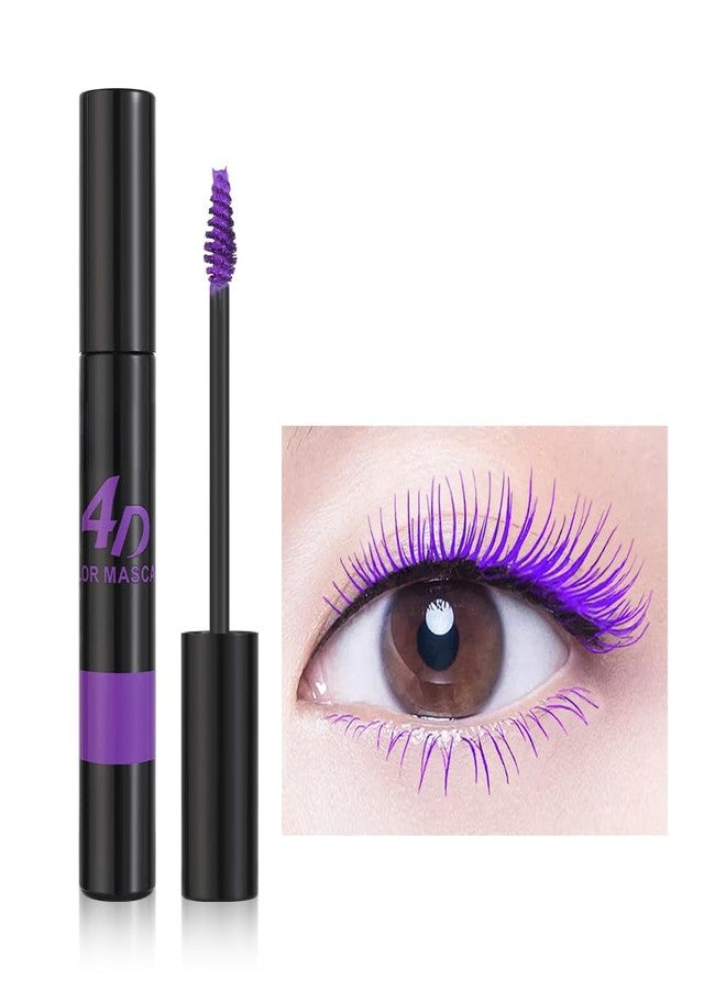 BEUKING 4D Colored Mascara, Long Lasting Highly Pigmented Charming Masacara, Buildable No Flaking Smudge-Proof No Clumping Eye Makeup for Making Lengthening Thick Eyelash (#03 Purple, 0.35 OZ) - Image 1