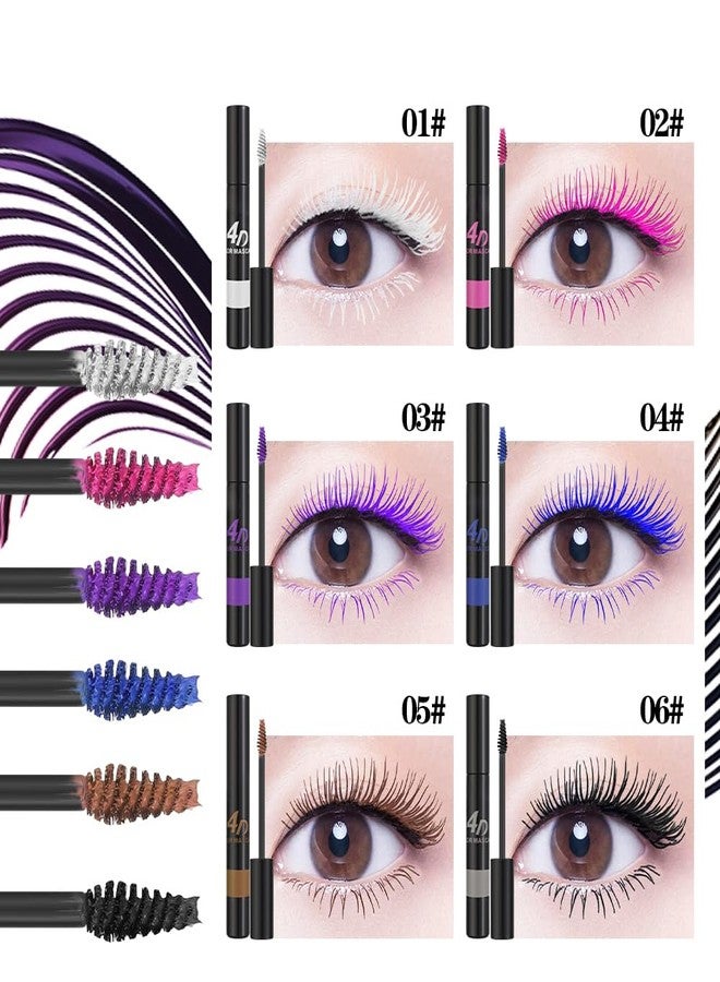 BEUKING 4D Colored Mascara, Long Lasting Highly Pigmented Charming Masacara, Buildable No Flaking Smudge-Proof No Clumping Eye Makeup for Making Lengthening Thick Eyelash (#03 Purple, 0.35 OZ) - Image 4