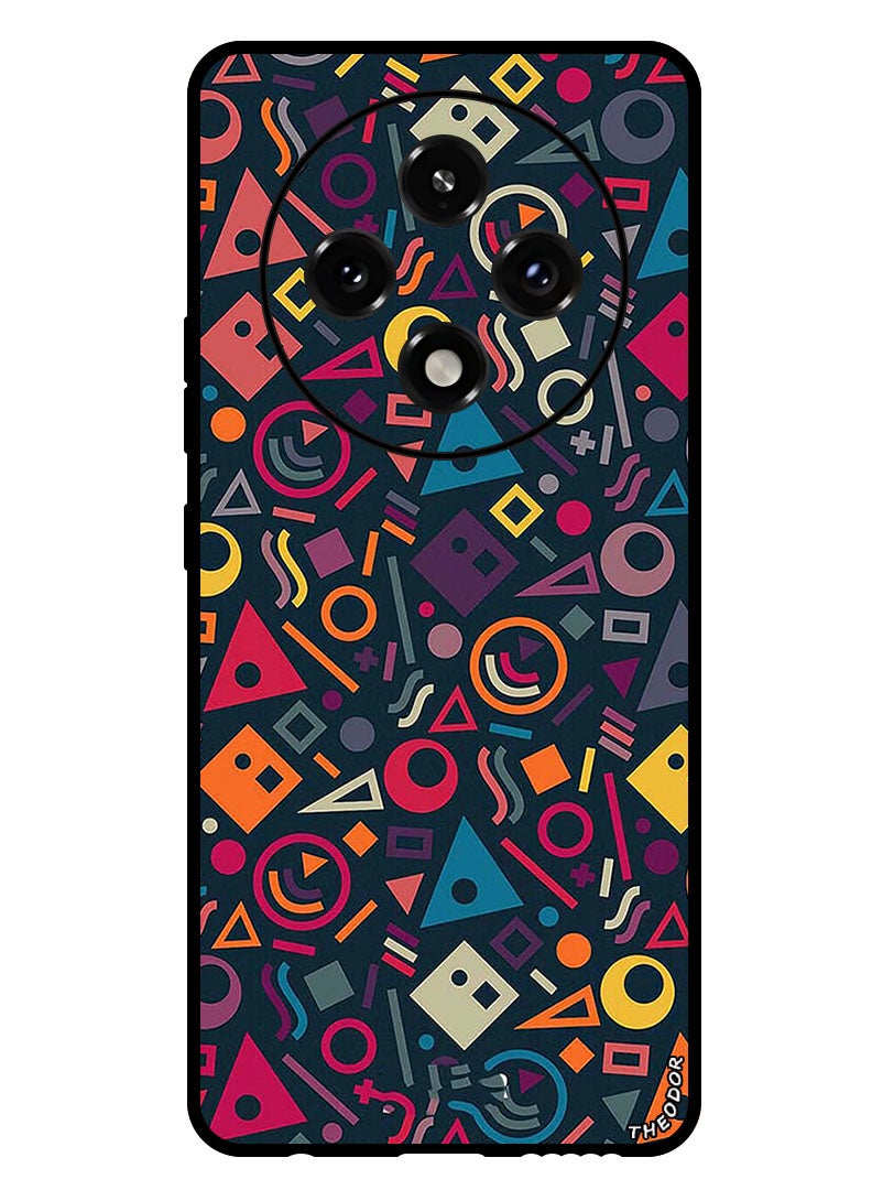 Theodor Protective Case Anti Scratch Shock Proof Bumper Cover For Oppo A3 Pro Shape Doodles - Image 1