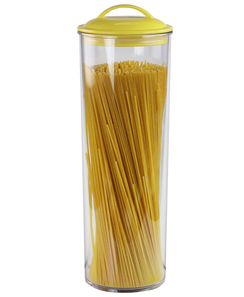 Reston Lloyd Spaghetti/Pasta Acrylic Canister with Air Tight Lid  Lemon - Image 2