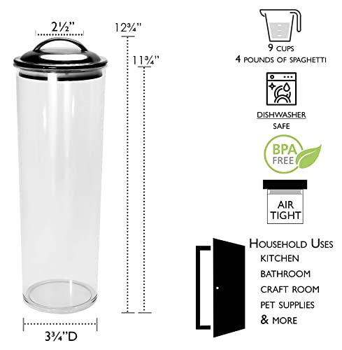 Reston Lloyd Spaghetti/Pasta Acrylic Canister with Air Tight Lid  Lemon - Image 5