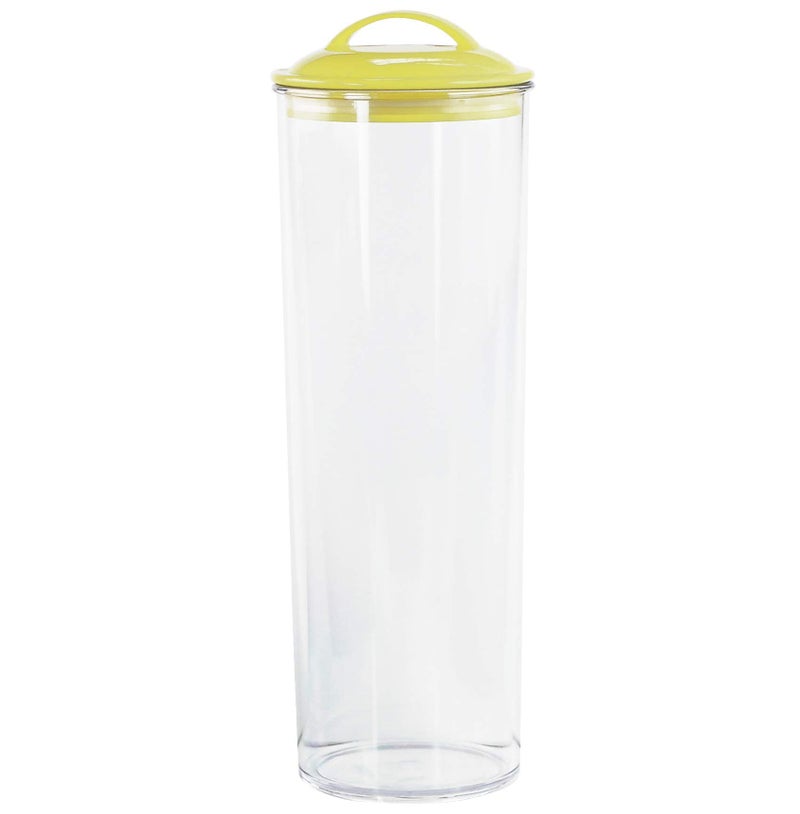 Reston Lloyd Spaghetti/Pasta Acrylic Canister with Air Tight Lid  Lemon - Image 1