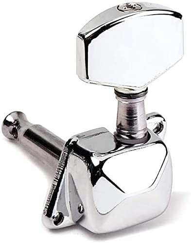 TECHBLAZE Guitar Tuning Pegs Acoustic Guitar Tuning Keys Semiclosed Machine Tuner Heads 3Left+3Right Guitar Keys for Electric and Acoustic-6 Pcs - Image 3