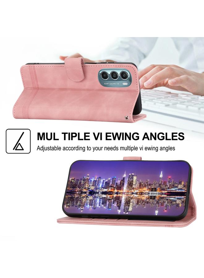اس-توب جراب لهاتف Motorola Moto G Stylus 5G 2022 Dierfeng Dream Line TPU + جراب هاتف من جلد البولي يوريثان - Image 4