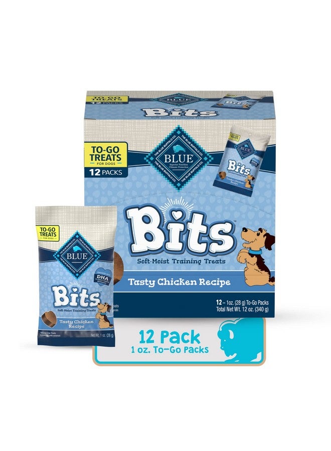 Blue Buffalo BLUE Bits Natural Soft Moist Training Dog Treats TOGO Chicken Recipe Bags - Image 1