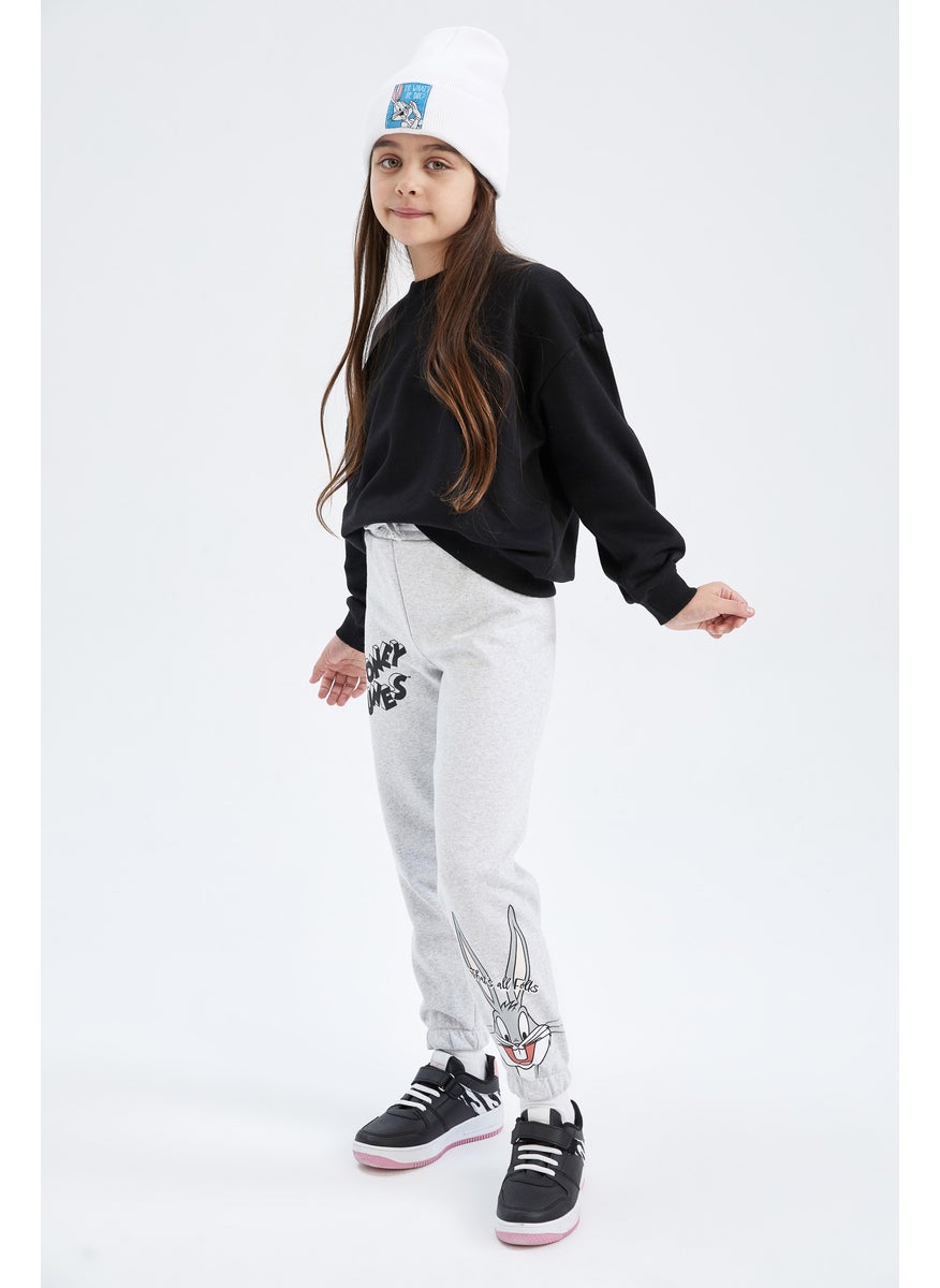 DeFacto Girl Jogger Standard Fit Looney Tunes Licensed Trousers  - Image 5