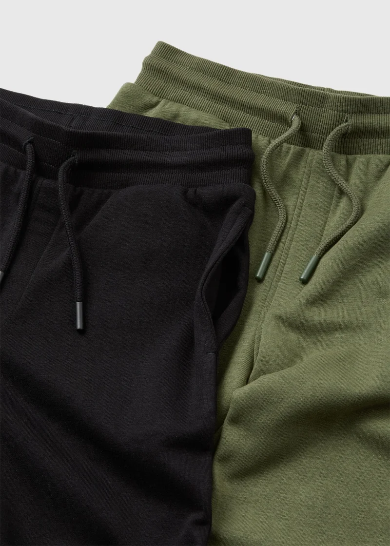Matalan Boys Black & Green Joggers Set