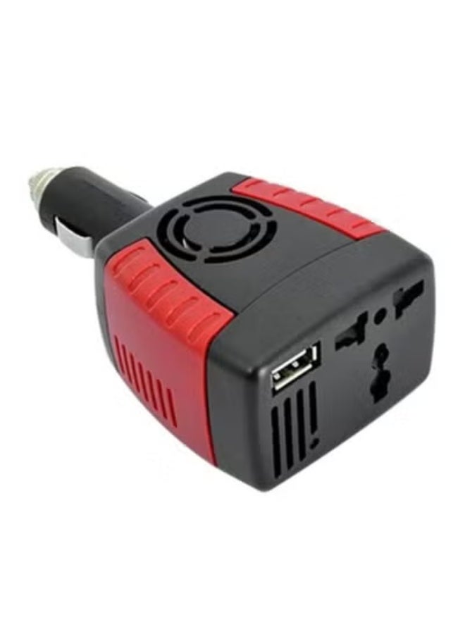 TIGER 3-Pin Electric Converter and Universal Plug Adapter – Black/Red | UK-Compatible Power Converter for International Devices | Surge Protection, Safe & Durable | Ideal for Travel, Home, Office, Hotels & Daily Charging | Compact & Lightweight Design - Image 1