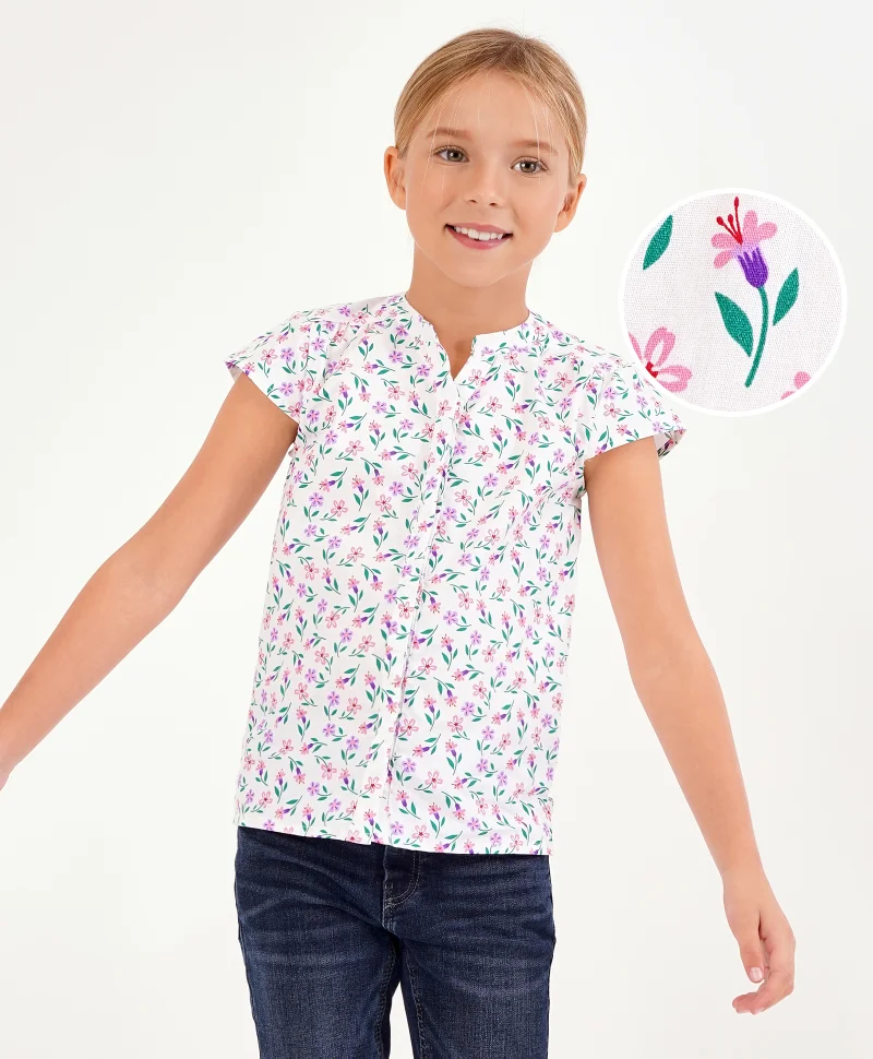 Primo Gino Primo Gino Floral Shirt - White