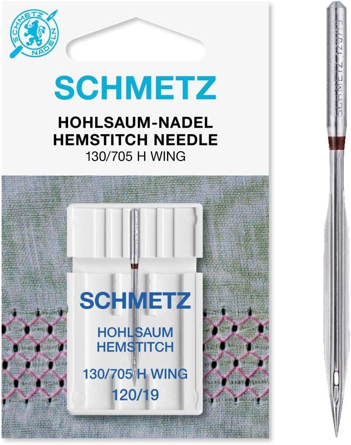 SCHMETZ Hemstitch Needle 130/705 H Wing Size 19/120 - 1 Pack
