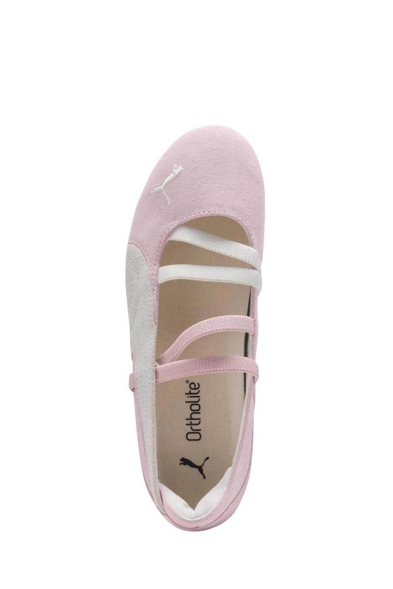 PUMA Speedcat Ballet Flats for Women | Pink White| Comfort Shoes - Image 3