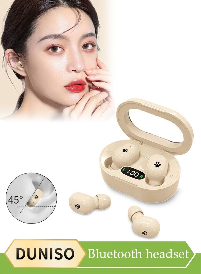 DUNISO Wireless Earphones, In Ear Bluetooth 5.3 Earphones, Portable Noise Cancelling Earphones, Led Battery Display,IPX7 Waterproof, Suitable For Running, Exercise, Daily Use  - Image 1