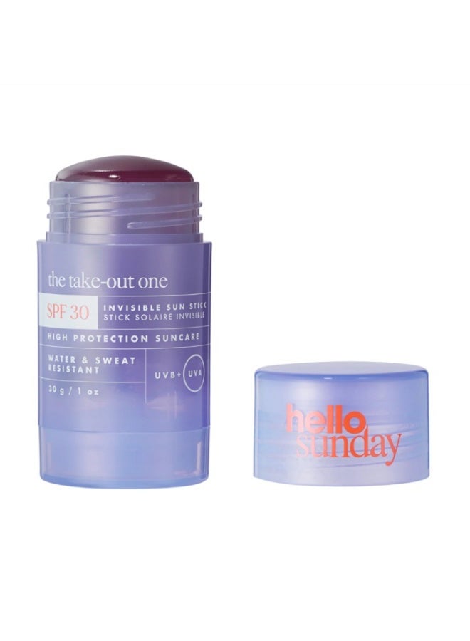 hello sunday The Take-Out One Invisible Sun Stick, UVA and UVB Protection, SPF 30, 30g - Image 2