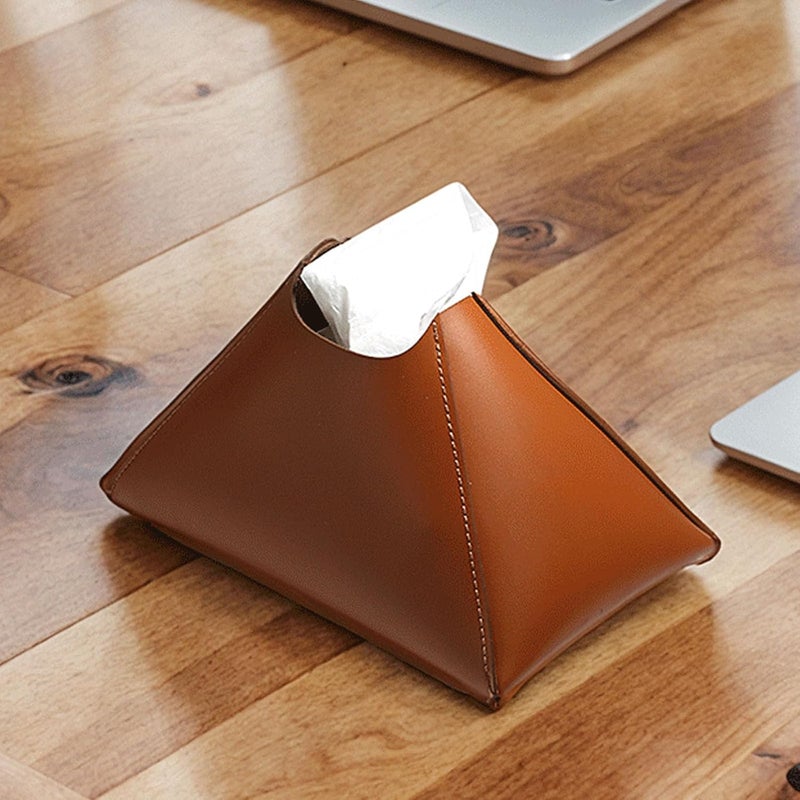 Artificial Leather Paper Towel Container Ideal for Home Offices Hotel and Restaurant Multipurpose Usage Leather Napkin Box - Image 5