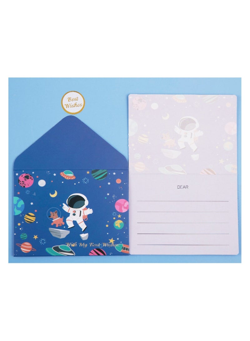 Astronaut Packaging Set - Large 34x27x14cm ( with shredded paper, greeting cards, gift box & Gift bag) - Image 4