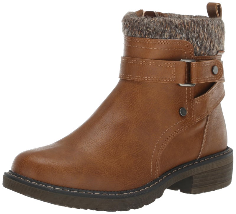 MUK LUKS Women's Garland Gina Boots, Chestnut, 8W