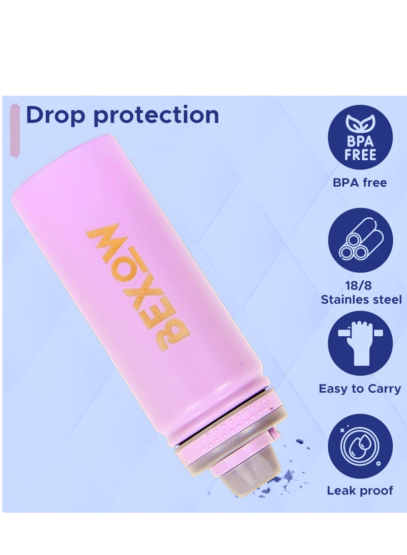 BEXOW Double Wall Vacuum Flask – Insulated Stainless Steel Water Bottle, 750ml, Leak-Proof, Durable, Hot & Cold Beverage Thermos - Image 4