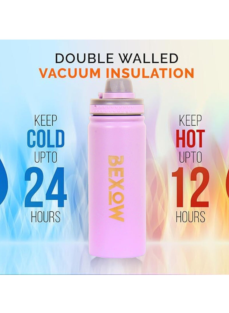 BEXOW Double Wall Vacuum Flask – Insulated Stainless Steel Water Bottle, 750ml, Leak-Proof, Durable, Hot & Cold Beverage Thermos - Image 2
