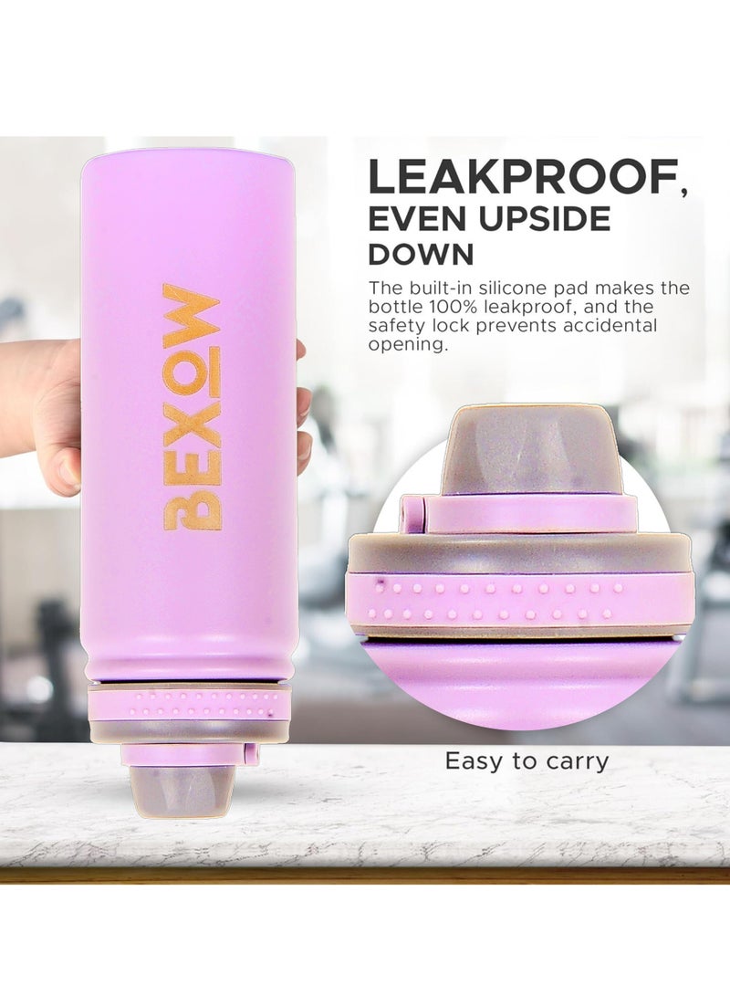 BEXOW Double Wall Vacuum Flask – Insulated Stainless Steel Water Bottle, 750ml, Leak-Proof, Durable, Hot & Cold Beverage Thermos - Image 3