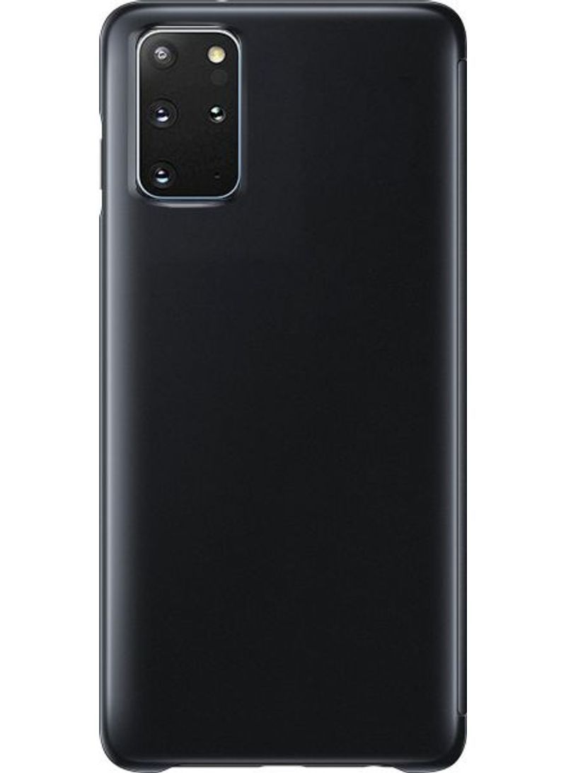 نيبمينينت غطاء حماية قلاب بتصميم شفاف عاكس ومضاد للصدمات من البلاستيك لهاتف سامسونج S20 بلس أسود