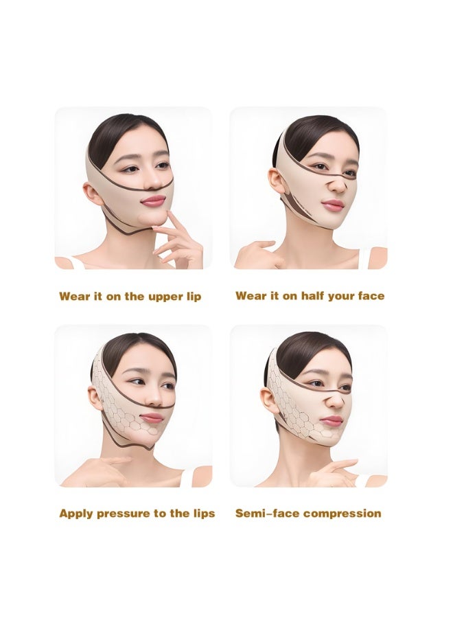 Reusable V Line Lifting Chinstrap Adjustable 23-27 Inches Mickey Color Face Lifting Mask Skin Tightening Chin Strap - Image 4