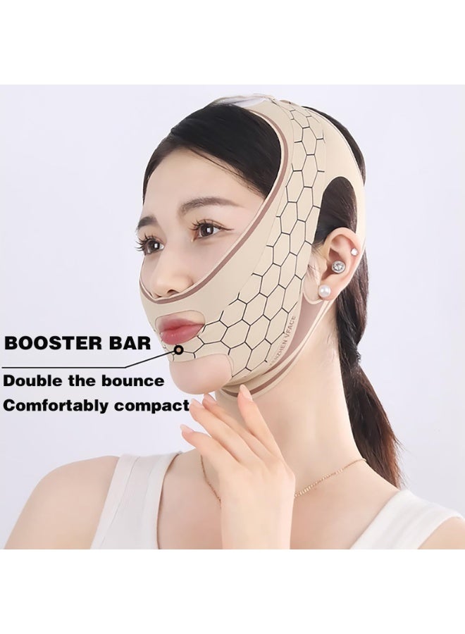 Reusable V Line Lifting Chinstrap Adjustable 23-27 Inches Mickey Color Face Lifting Mask Skin Tightening Chin Strap - Image 2
