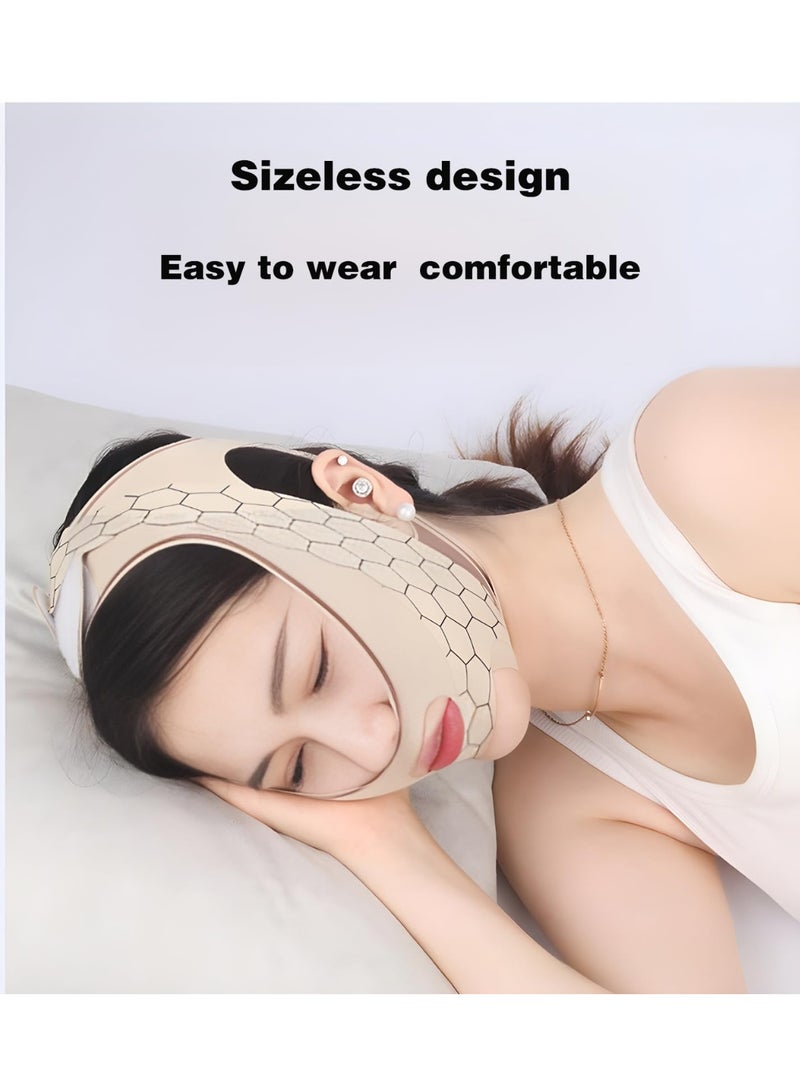 Reusable V Line Lifting Chinstrap Adjustable 23-27 Inches Mickey Color Face Lifting Mask Skin Tightening Chin Strap - Image 3