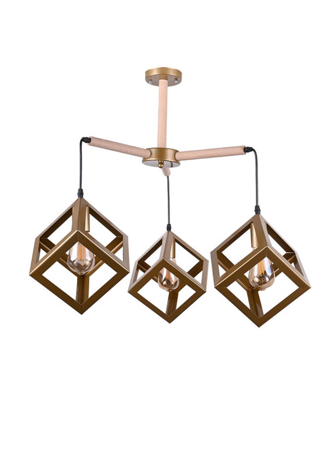 El Rawda Lighting Bura Ceiling Lamp | modern decorative LED E27 pendant light ceiling lamp hanging | suitable for any room | Color: Gold | Size: 60x75 cm