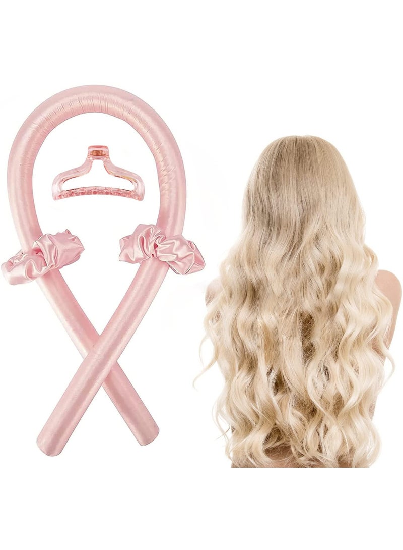 Generic maya accessories Silk Hair Curlers Heat-Free Automatic Foam Plus Steel Wire Lazy Curling Stick with Clip Featuring Sleep Wave Curls may vary color - Image 2