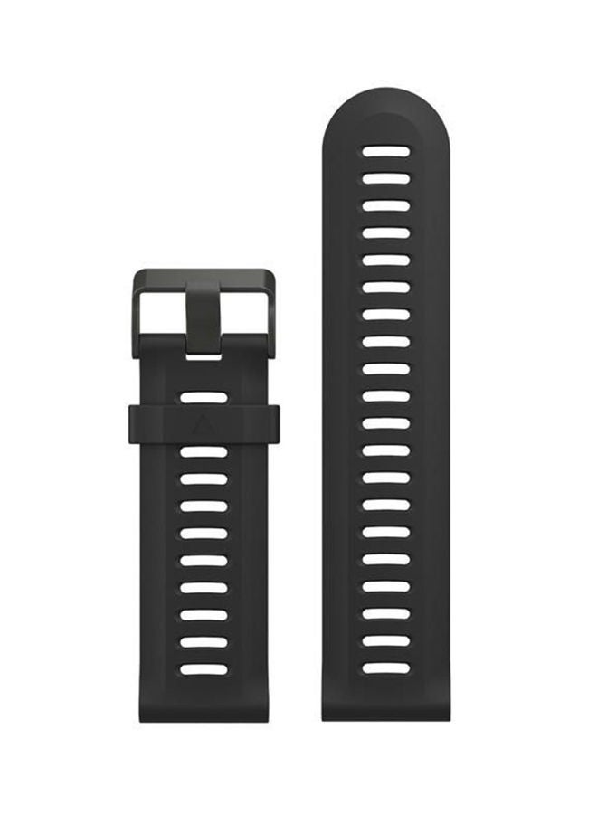 NIBEMINENT Rubber Strap For Garmin Fenix 3 Black 