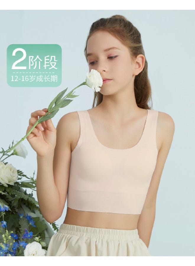 Long time companion extended Length Training Bra For Teens 12-16 Years - Stage 2 High-stretch Yoga Camisole - Image 1