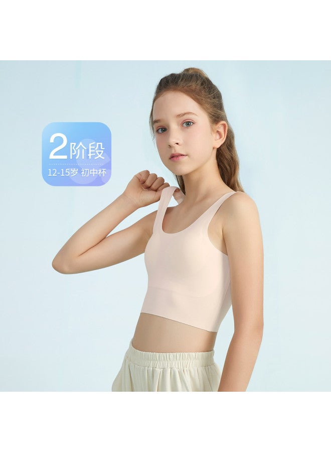 Long time companion extended Length Training Bra For Teens 12-16 Years - Stage 2 High-stretch Yoga Camisole - Image 2