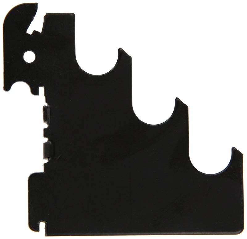 Wall Control Slotted Metal Pegboard Rod Bracket Pair Accessory Pack Pegboard and Slotted Tool Board Black