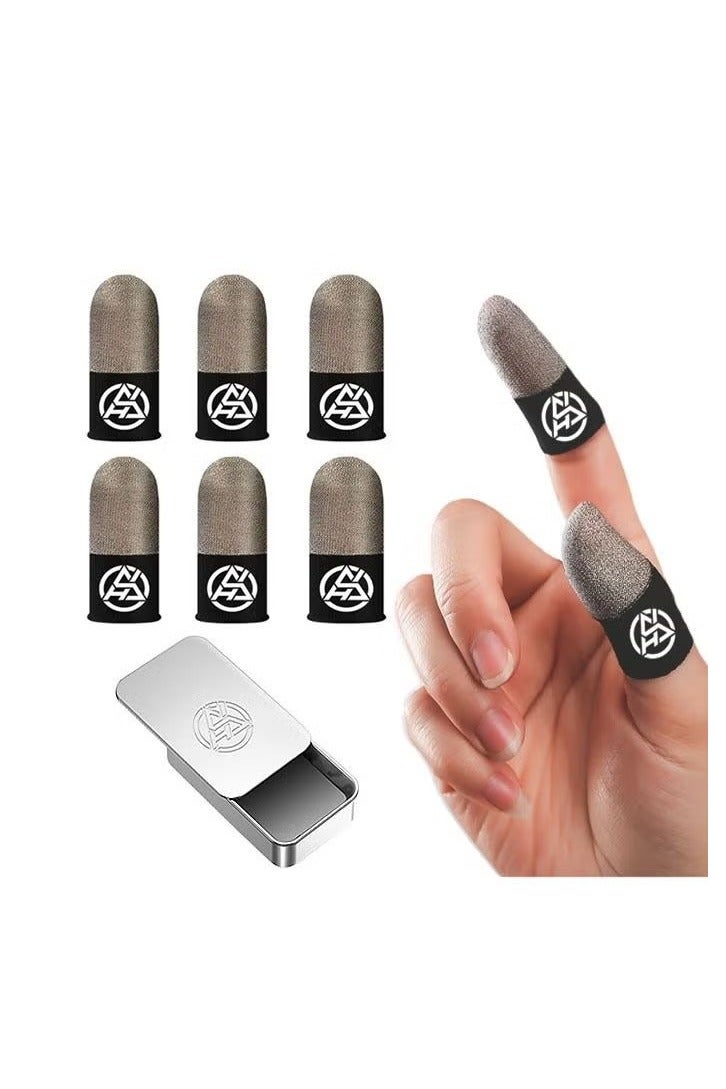 KASTWAVE 4 Pair Mobile Game Touch Screen Finger Sleeve Super Highly Sensitive Feelers Smooth Operation Sweat Absorbing Odorless Breathable Seamless Finger Sleeve For Pubg And Much Other Games Play - Image 1