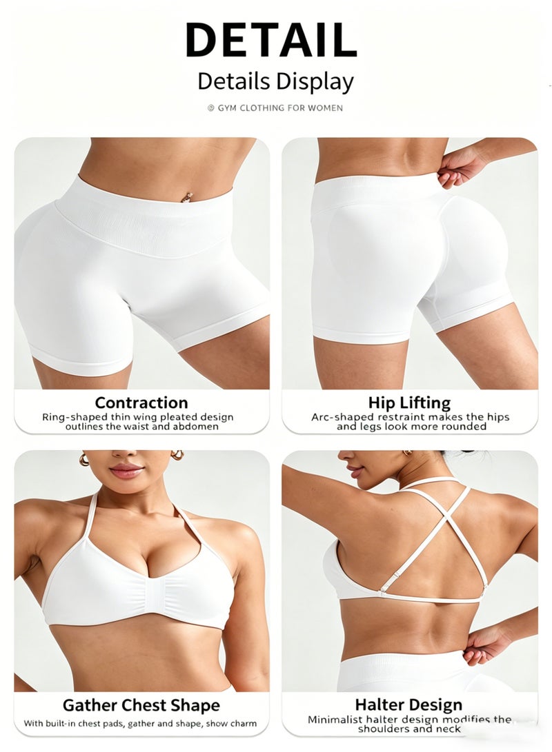 Arabest Sport Set Women Gym Yoga Sets Sportswear Ladies Two Pieces Workout Clothes Fitness Tracksuits Outfits - Image 2