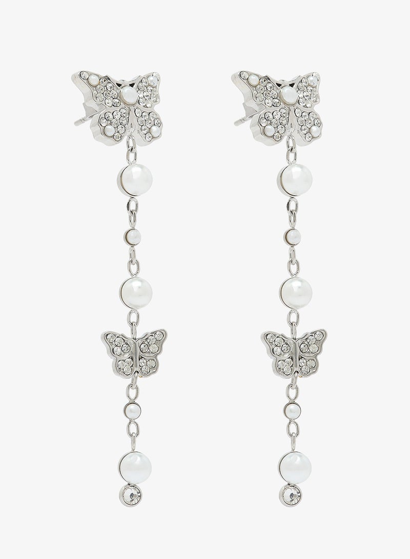 GUESS 55Mm Pave Borboleta Pendants - Image 1