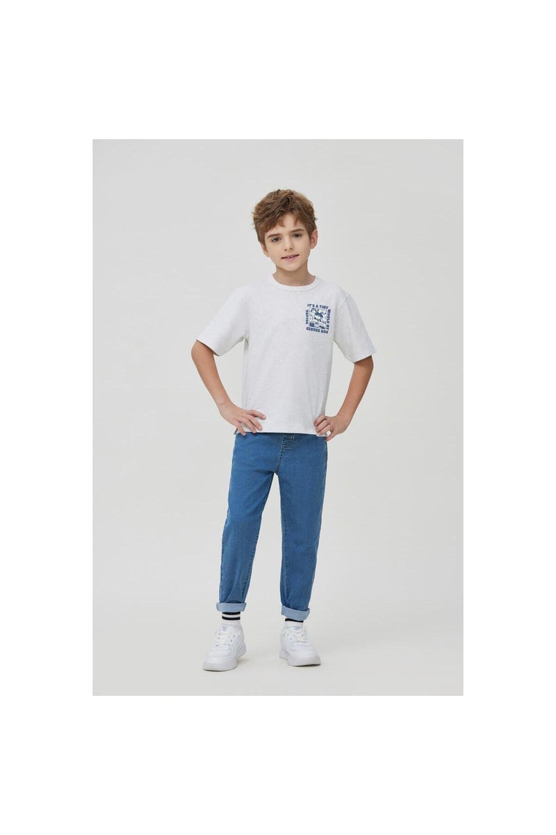 جيوردانو جينز أزرق متوسط الخصر للأولاد - Image 1