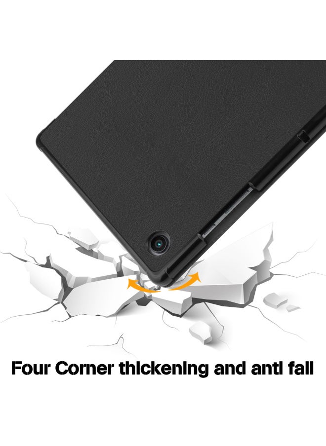 Generic - Applicable To Samsung Tab A8 SM-X200 X205 Tablet Protective Case A7 Tri-fold S9FE/S6lite Casco-Color:Graffiti-Applicable Model:A7/T500 - Image 1