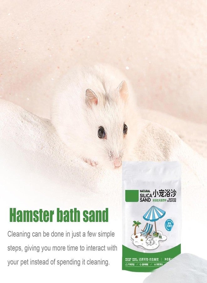 VAYINATO® 1.2Kg Natural Silica Bath Sand for Hamster | Odor-Control Grooming Sand for Hamsters, Guinea Pigs, Gerbils & Chinchillas | Clean, Safe & Mess-Free Bathing - Image 5