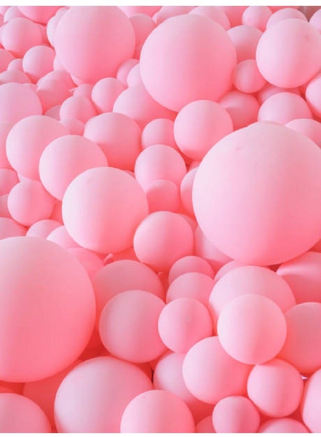 بالونات لاتكس وهيليوم مط 100 قطعه بألوان البينك  الباستيل للحفلات واعياد الميلاد عاليه الجوده - Image 2