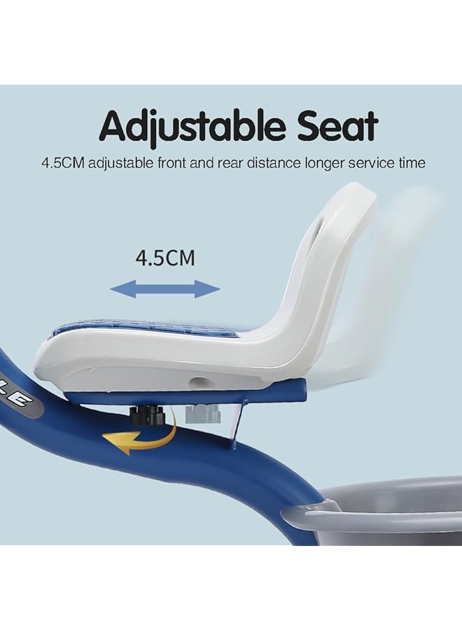 DMG TECH Kids Tricycles Toddler Bike Three Wheel Tricycle Backrest And Safety Belt Pedals Boys Girls Kids First Gifts For 2 6 Year Olds - Image 4